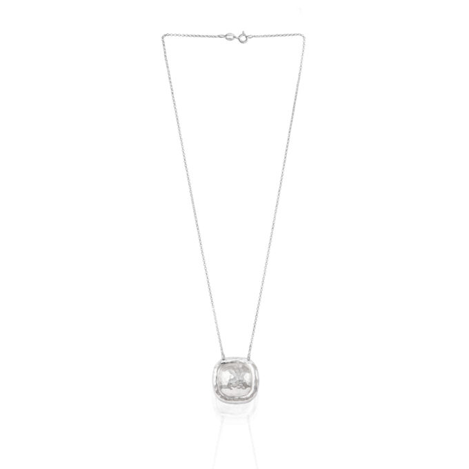 SQUARE BUTTON NECKLACE